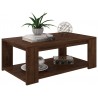 Table Basse Rectangle 2 Plateaux Wengé
