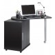 Bureau informatique noir pivotant Top Secret