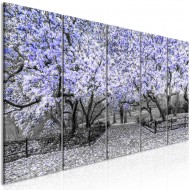 Tableau  Magnolia Park (5 Parts) Narrow Violet