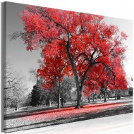 Tableau  Autumn in the Park (1 Part) Wide Red