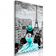 Tableau  Paris Colour (1 Part) Vertical Green