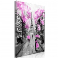 Tableau  Paris RendezVous (1 Part) Vertical Pink
