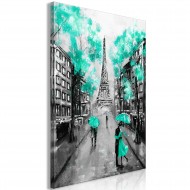 Tableau  Paris RendezVous (1 Part) Vertical Green