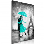 Tableau  Paris Fog (1 Part) Vertical Green