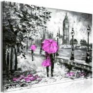 Tableau  Walk in London (1 Part) Wide Pink