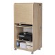 Armoire Informatique Mobile Chene Drapeau Suisse