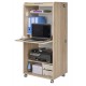 Armoire Informatique Mobile Chene Drapeau Suisse