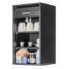 Meuble de Cuisine Noir Largeur 40 cm Hauteur 72 cm