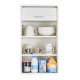 Meuble de Cuisine Blanc Largeur 40 cm Hauteur 72 cm