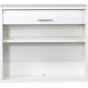 Meuble de WC blanc 