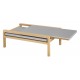 Table Basse Rectangle Extensible Chêne et Taupe