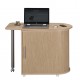 Bureau Informatique Chene avec table pivotante