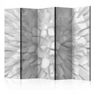Paravent 5 volets  White dahlia II [Room Dividers]