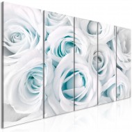 Tableau  Satin Rose (5 Parts) Narrow Turquoise