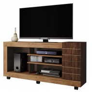 Meuble TV 55 Pouces Maxi Chêne Wengé 1 Porte