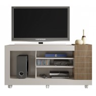 Meuble TV 55 Pouces Maxi Blanc Chêne 1 Porte