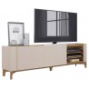 Meuble TV 203 cm TV 72 Pouces Blanc Chêne