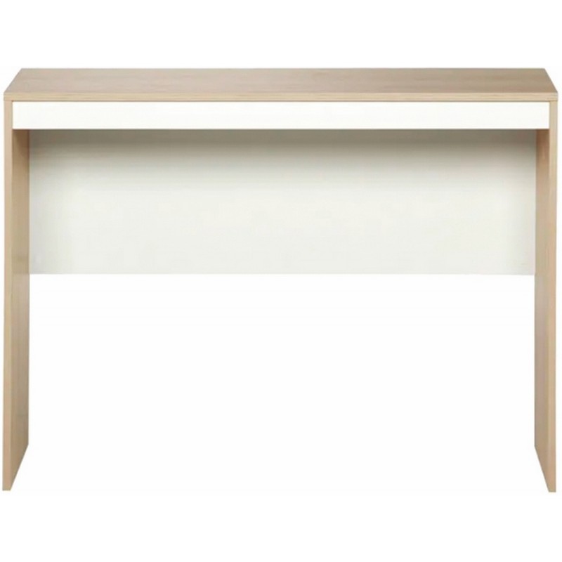 Bureau Chene Et Blanc 106 Cm Beaux Meubles Pas Chers