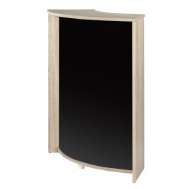 Meuble Comptoir Meuble Bar 96 cm Face Noire 3 Niches 96,7 x 104,8 x 44,9 cm