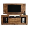 Meuble TV Mural 55 Pouces Maxi Imitation Noyer