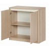 Armoire Basse 2 Portes Chêne