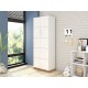 2 Armoires 2 Portes Blanche Haut 180 cm