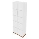 2 Armoires 2 Portes Blanche Haut 180 cm