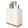 Armoire Basse 2 Portes Blanche