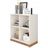 2 Rayonnages Bas Blanc Mat Hauteur 76 cm