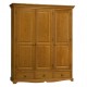 Armoire Penderie Pin Miel 3 Portes 3 T