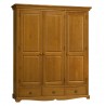 Armoire Penderie Pin Miel 3 Portes 3 T