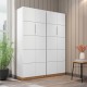 2 Armoires 2 Portes Blanche Haut 180 cm