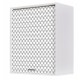 Meuble Cuisine Blanc 60x72 Rideau Imprimé Hexagones Gris