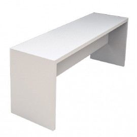 Banc 2 Places Blanc 115 cm - Beaux Meubles Pas Chers