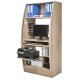 Armoire Informatique Galbée Largeur 80 cm wengé