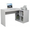 Bureau et Rangement Intégré Blanc