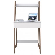 Bureau Secrétaire Blanc Châtaignier