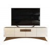 Meuble TV 70 Pouces Maxi Ecru et Noyer