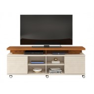 Meuble TV 70 Pouces Maxi Blanc Ecru Miel