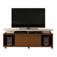 Meuble TV 70 Pouces Maxi Noyer et Ecru