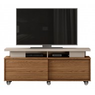 Meuble TV 150 cm 60 Pouces Maxi Chêne et Taupe