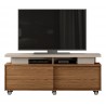 Meuble TV 150 cm 60 Pouces Maxi Chêne et Taupe