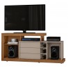 Meuble TV BAR  160 cm Chêne et Taupe