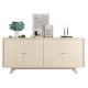 Buffet 4 Portes 180 cm Blanc Ecru