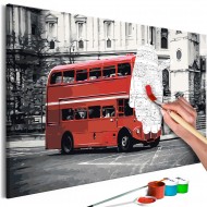 Tableau à peindre par soimême  London Bus