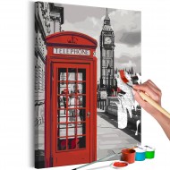 Tableau à peindre par soimême  Telephone Booth