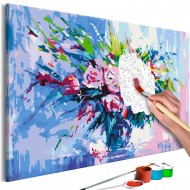 Tableau à peindre par soimême  Colorful Bouquet