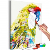 Tableau à peindre par soimême  Tropical Parrot