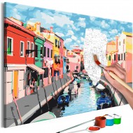 Tableau à peindre par soimême  Houses in Burano