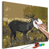 Tableau à peindre par soimême  Deer on Rut